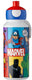 Mepal pop-up drinkfles campus - 400 ml - sluit goed af - drinkbeker voor kinderen - avengers
