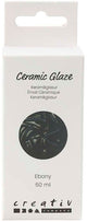 Creativ company keramiek glazuur ebony zwart 60ml professioneel.
