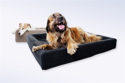Afbeelding laden in galerijviewer, Bia bed fleece hoes hondenmand grijs
