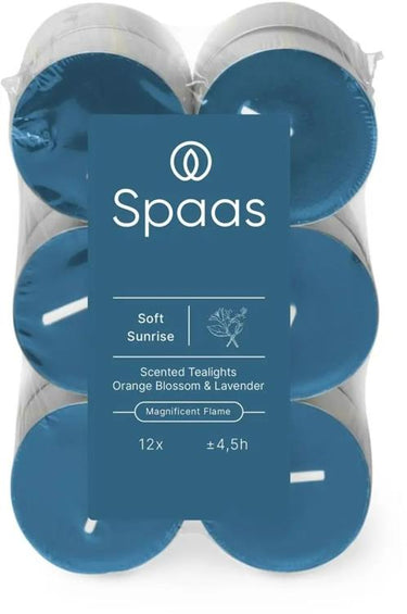 Spaas 1074081 - 12 geurtheelichten - soft sunrise | 10 stuks