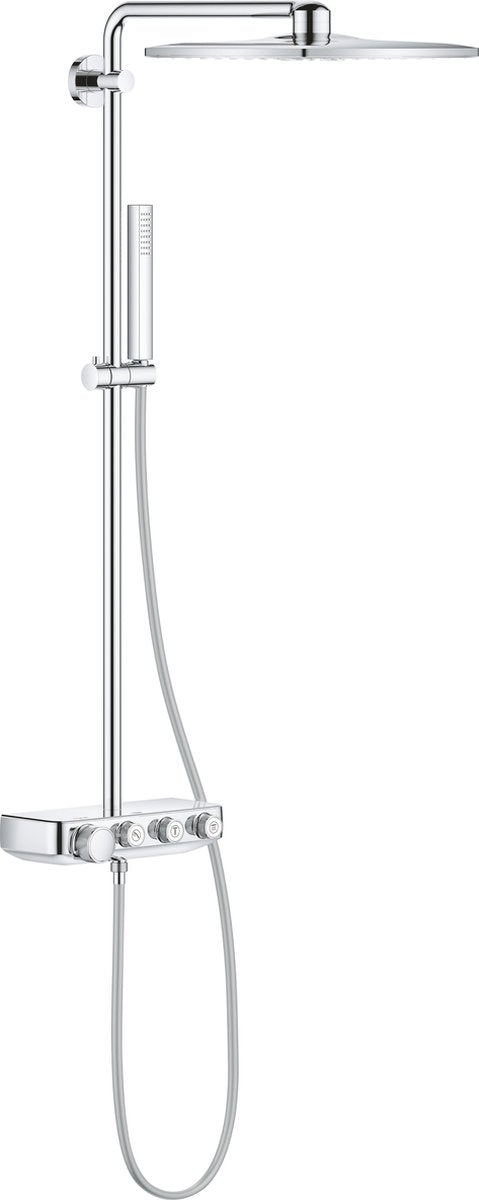 Grohe euphoria smartcontrol 310 cube duo regendouche - ã˜ 31 cm - vierkant - inclusief thermostaatkraan - met cooltouch technologie - chroom
