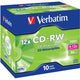 Cd-rw 700mb verbatim 12x 80min. 10 stuk