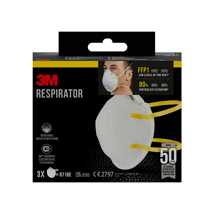 Afbeelding laden in galerijviewer, 3m 1061819 - stofmasker p1 nr 8710c3n 3st | 6 stuks
