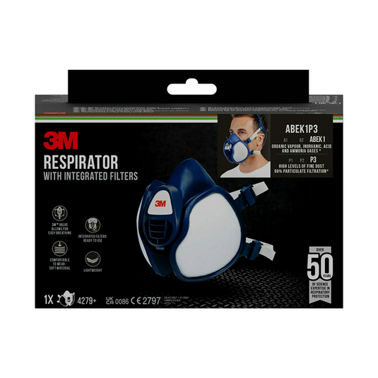 3m 1074274 - mondmasker met filter abek1 | 1 stuks