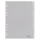 Alfabetische tabbladen durable 6442 15 tabs 11 gaten grijs
