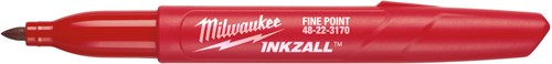 Afbeelding laden in galerijviewer, Milwaukee accessoires fine point marker - red - 1pc - 48223170
