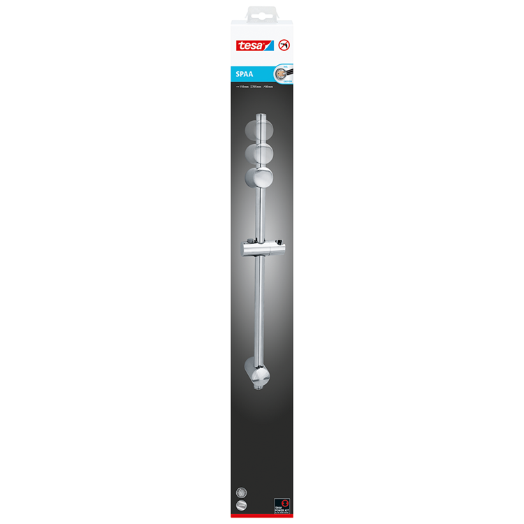 Afbeelding laden in galerijviewer, Tesa 1062571 - spaa verstelb.douchest. 705 mm | 1 stuks
