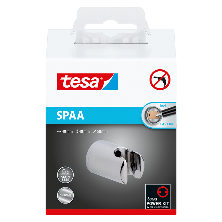 Afbeelding laden in galerijviewer, Tesa 1062573 - spaa douchekophouder | 4 stuks
