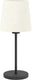 Eglo febres tafellamp - e27 - 44 cm - zwart wit - teddy stof
