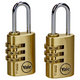 Yale 1060493 - 2 code hangsloten 22mm messing | 3 stuks