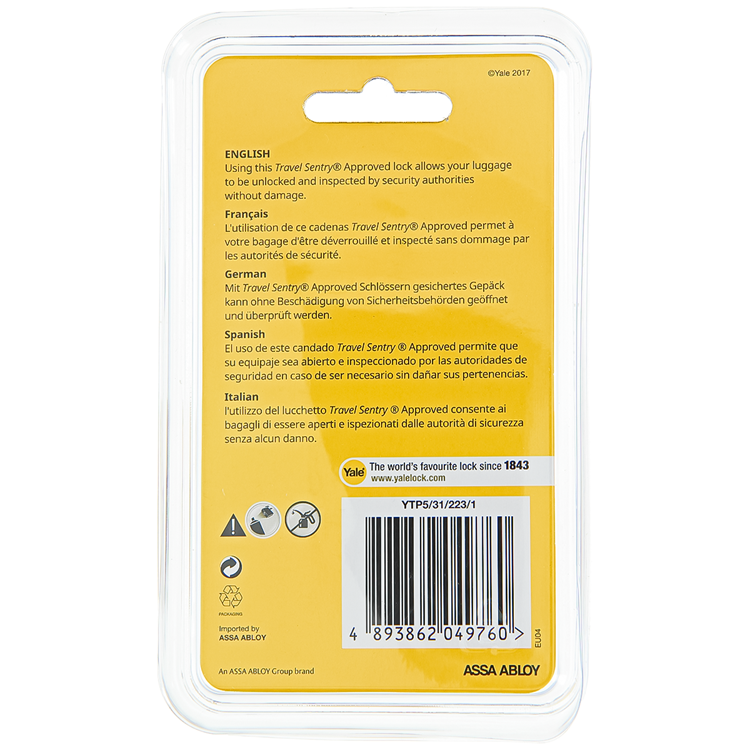 Afbeelding laden in galerijviewer, Yale 1060497 - code hangslot tsa zwart | 6 stuks

