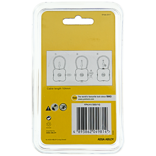 Yale 1060502 - code hangslot flex groen | 6 stuks
