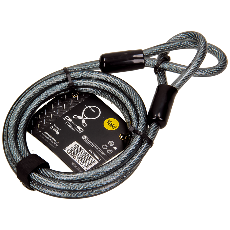 Afbeelding laden in galerijviewer, Yale 1060548 - stalen kabel 220cm | 3 stuks
