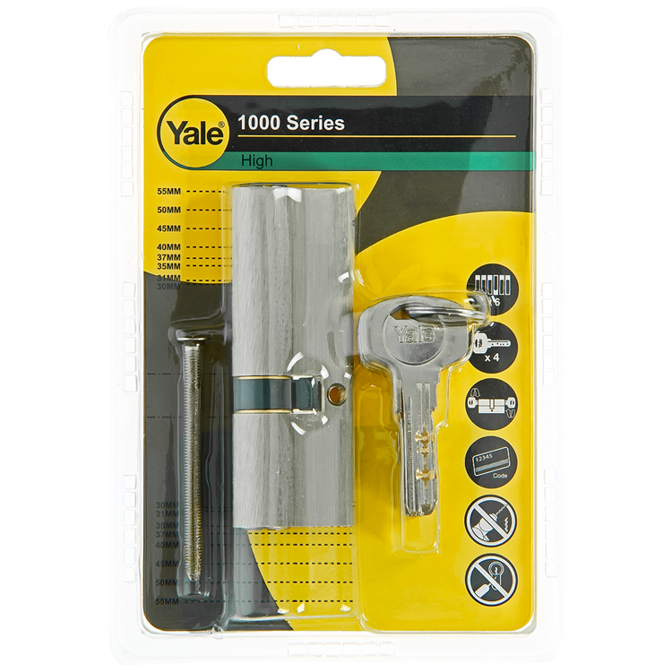 Afbeelding laden in galerijviewer, Yale 1060541 - profielcilinder 1000 mv 90mm(35 55) | 5 stuks
