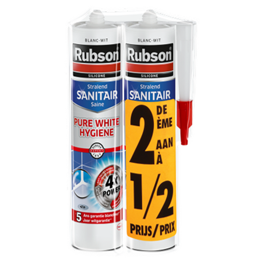 Rubson 1065100 - duopack pure white hygiene 2e 1 2 prijs | 6 stuks
