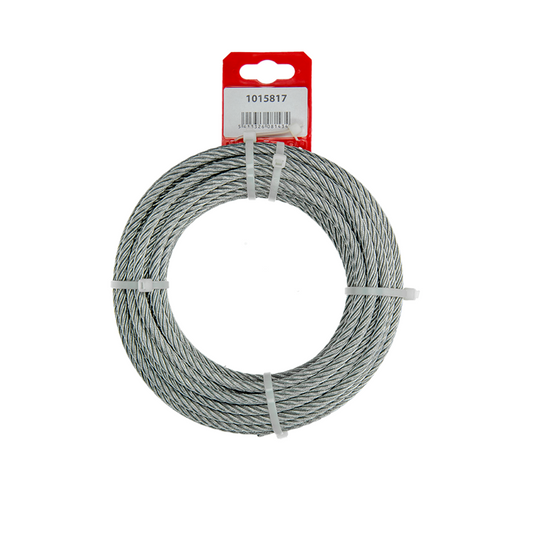 Mack 1015817 - verzinkte staalkabel 6x19 10m 6mm wll 350 kg din en 12385-4 | 5 stuks
