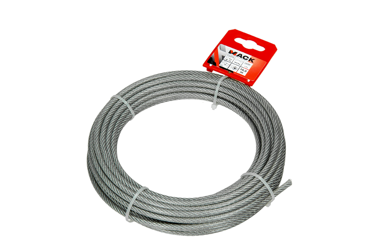 Afbeelding laden in galerijviewer, Mack 1015197 - staalkabel pvc mantel 6x7 10m 4-5mm wll 170kg din en12385-4 | 5 stuks
