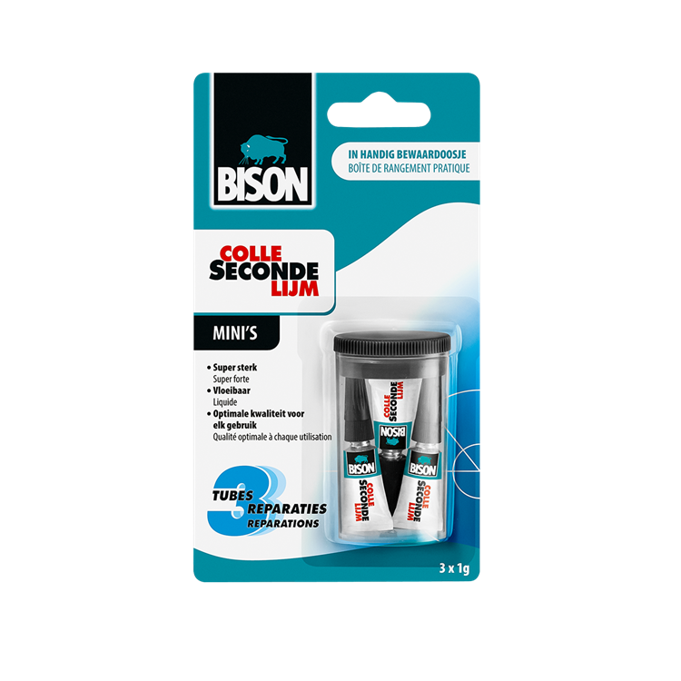 Afbeelding laden in galerijviewer, Bison bi-6309066 secondelijm mini 3x1 gram
