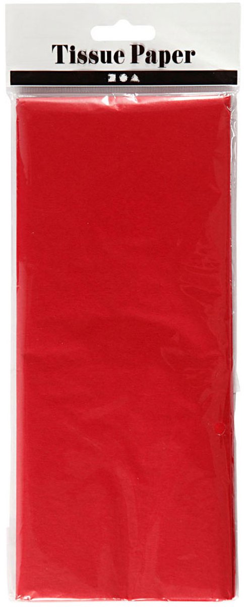 Afbeelding laden in galerijviewer, Creativ company tissuepapier rood 10 vellen 14 gr, 50x70cm
