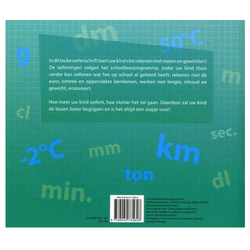 Afbeelding laden in galerijviewer, Deltas mijn oefenschrift maten en gewichten 3e en 4e leerjaar
