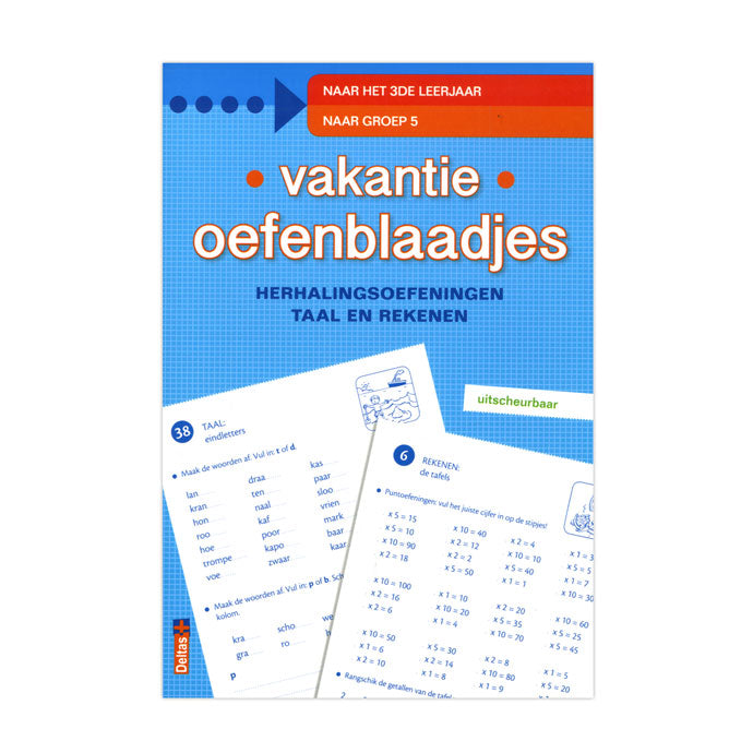 Afbeelding laden in galerijviewer, Deltas vakantie oefenblaadjes naar groep 5 herhalingsoefeningen t
