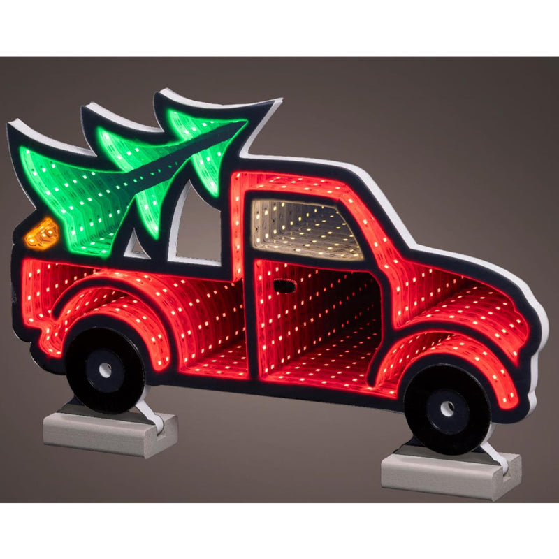Afbeelding laden in galerijviewer, Lumineo infinity lights pick-up met kerstboom led 1,3x40x24,5cm. 3 meter
