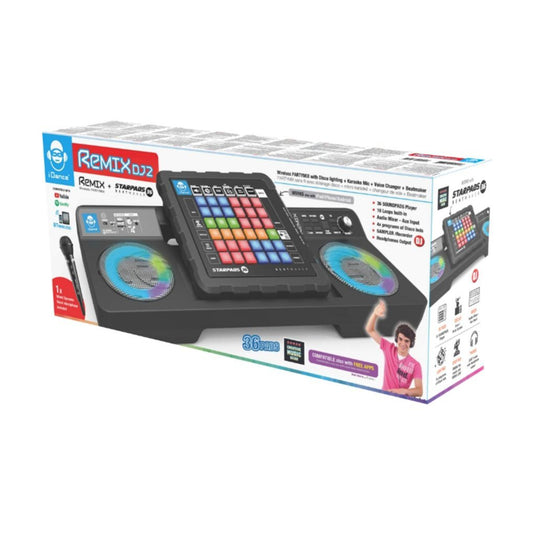 Idance dj mixer set remix dj2 + licht en geluid
