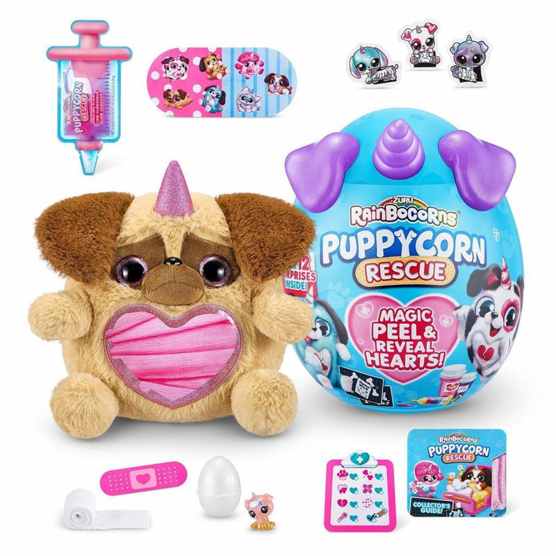 Afbeelding laden in galerijviewer, Zuru zuru rainbocorns puppycorn rescue knuffel pup
