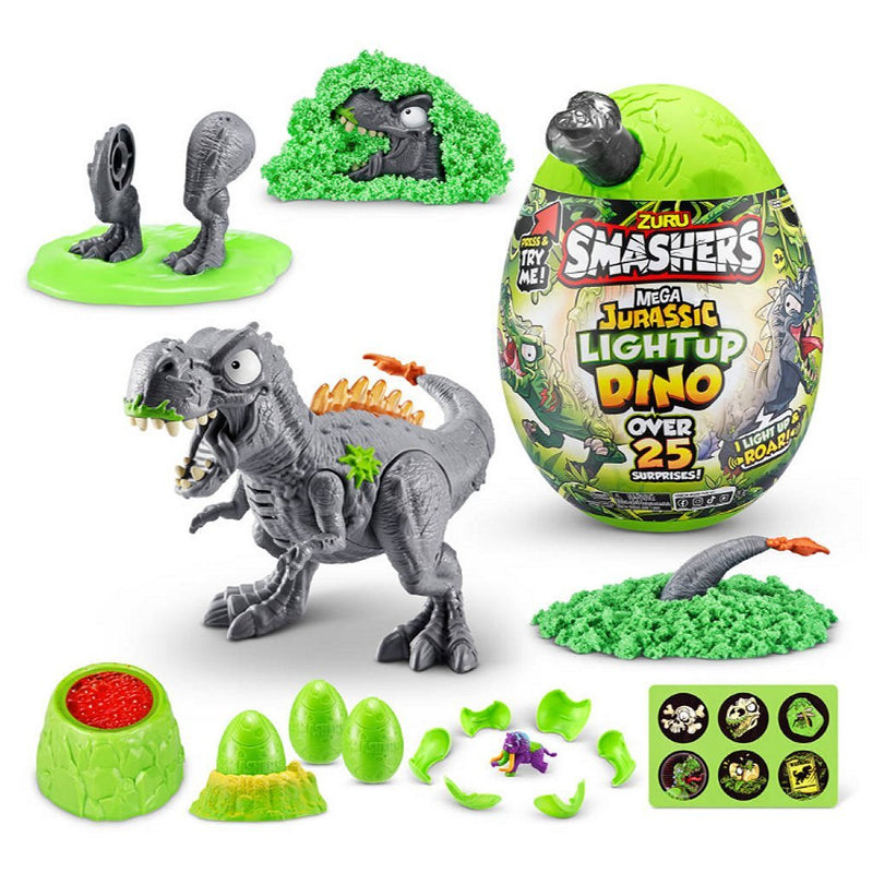 Afbeelding laden in galerijviewer, Zuru smashers mega jurassic light-up dino
