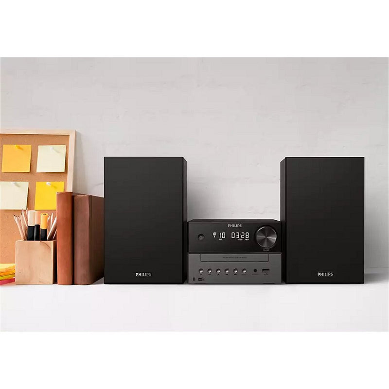 Afbeelding laden in galerijviewer, Philips TAM3505 12 Micromuzieksysteem Zwart

