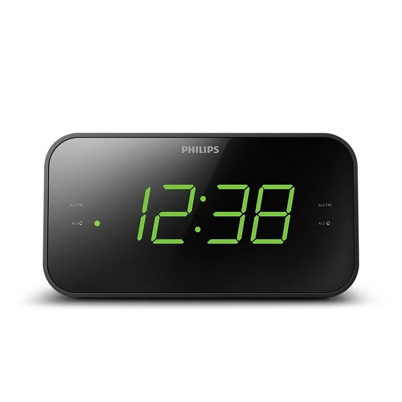 Afbeelding laden in galerijviewer, Philips tar3306 12 klokradio zwart
