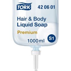 Vloeibare zeep tork s1 premium 1000ml blauw