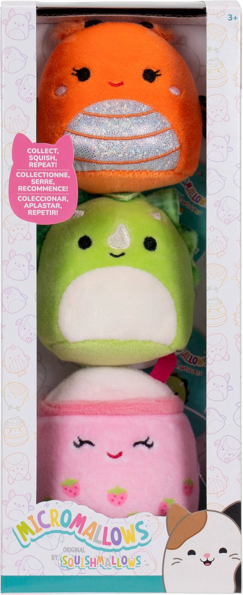 Afbeelding laden in galerijviewer, Squishmallows knuffel pluche - micromallows mony, tristan, victoria - 3dlg.
