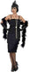 Smiffys - flapper kostuum - xl - zwart