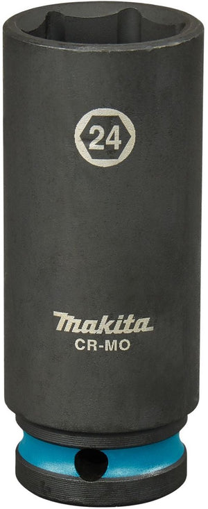 Makita 24 x 82 mm 1 2 impact black krachtdop - e-16520