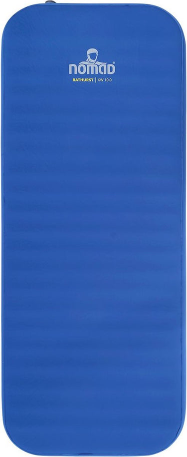 Nomad ® bathurst 10.0 xw slaapmat zelfopblazend | 198 x 76 | 10 m dikte | blauw | lichtgewicht | comfort kamperen | incl hoes