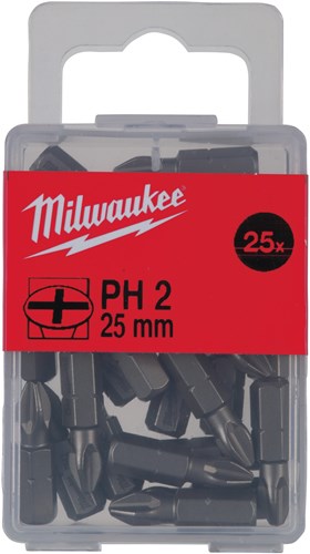 Afbeelding laden in galerijviewer, Milwaukee accessoires schroefbit ph 2, 25 mm | 25 stuks - 4932399587
