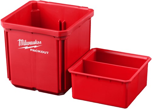 Afbeelding laden in galerijviewer, Milwaukee accessoires packout 10x10 cm bakjes (2 stuks) - 4932480698
