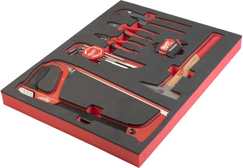 Afbeelding laden in galerijviewer, Milwaukee accessoires foam inlay met diverse handtools (15-delig) - 4932493257
