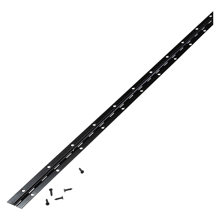 Afbeelding laden in galerijviewer, Mack 1071202 - piano scharnier zwart l 72 cm x 28 mm | 6 stuks
