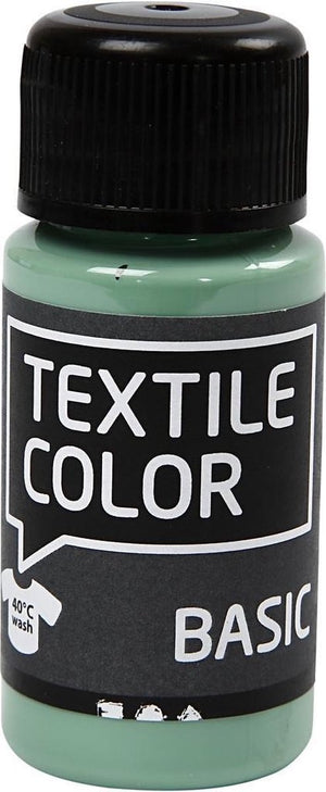 Creativ company textile color semi-dekkende textielverf - zeegroen, 50ml