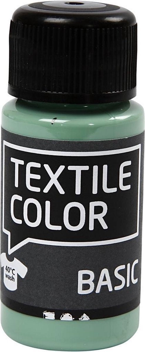 Afbeelding laden in galerijviewer, Creativ company textile color semi-dekkende textielverf - zeegroen, 50ml

