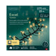 Lumineo kerstverlichting excel twinkel 20 meter 1272 lampen champagne