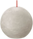 Bolsius rustiek bolkaars sandy grey ø76 mm 25 uur (6 stuks)