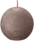 Bolsius rustiek bolkaars rustic taupe ø76 mm 25 uur (6 stuks)