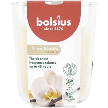Bolsius geurglas true scents vanilla ø85x97 mm 45 uur (4 stuks)