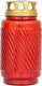 Bolsius lantaarnglas met deksel rood ø90x173 mm 100 uur (6 stuks)