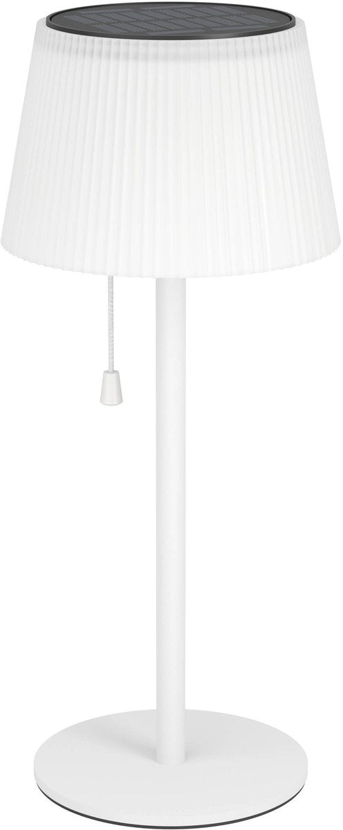 Eglo scordiano tafellamp - oplaadbaar (tot 22 uur licht) - solar - 38 cm - wit - draadloos - binnen en buiten - trekschakelaar