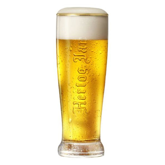 Hertog jan embossed glas (6x 20 cl)