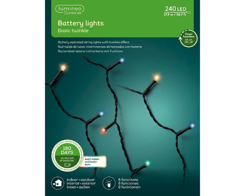 Afbeelding laden in galerijviewer, Lumineo led durawise basic lights 240l multi
